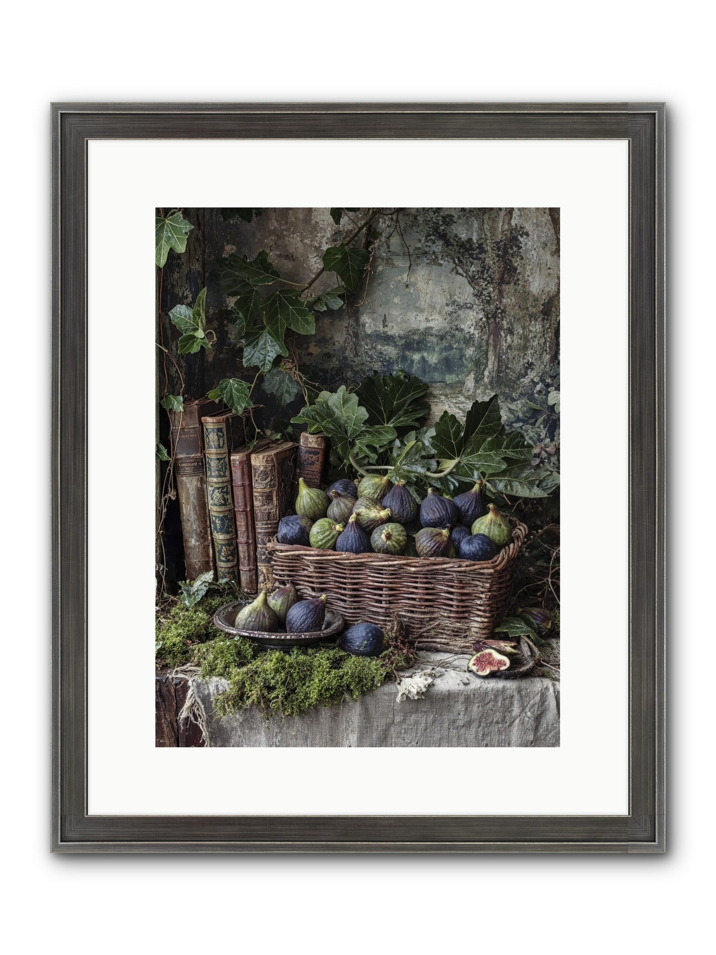 Grace Distilled Framed Print - Slimwoods Black/Silver 12x16