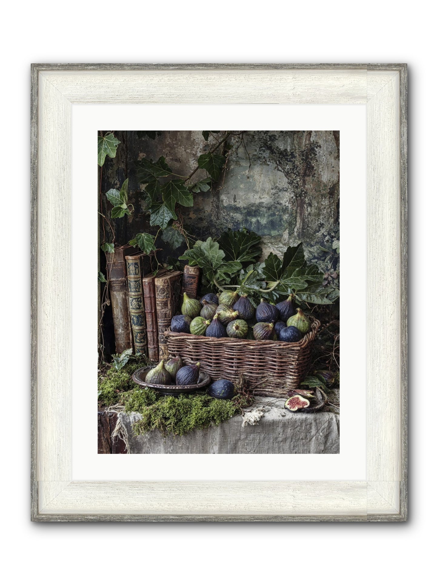 Grace Distilled Framed Print - Driftwood White 18x24