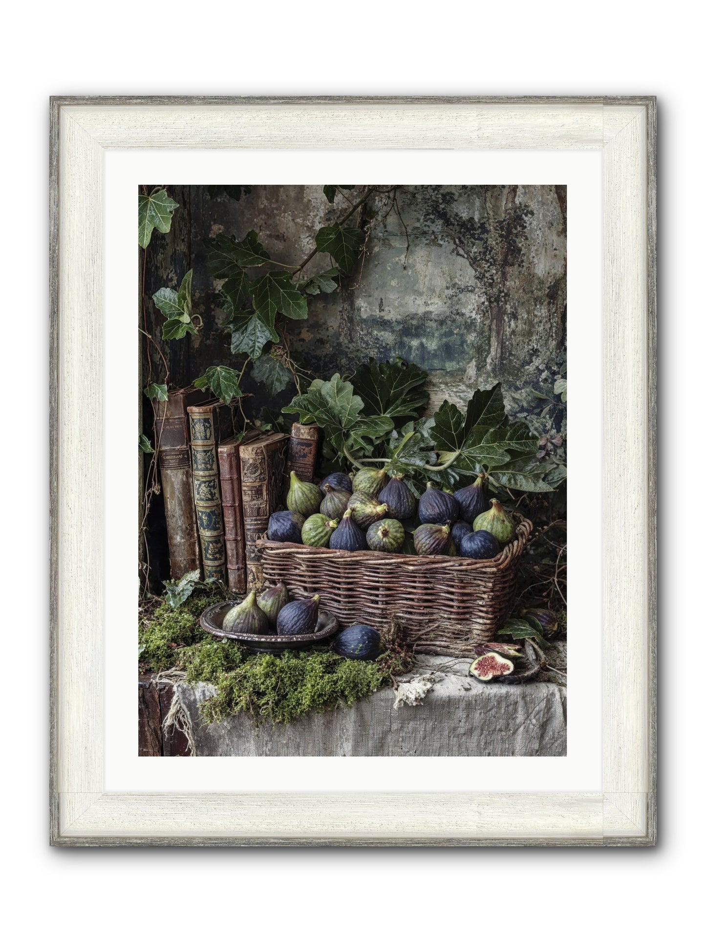 Grace Distilled Framed Print - Driftwood White 24x32