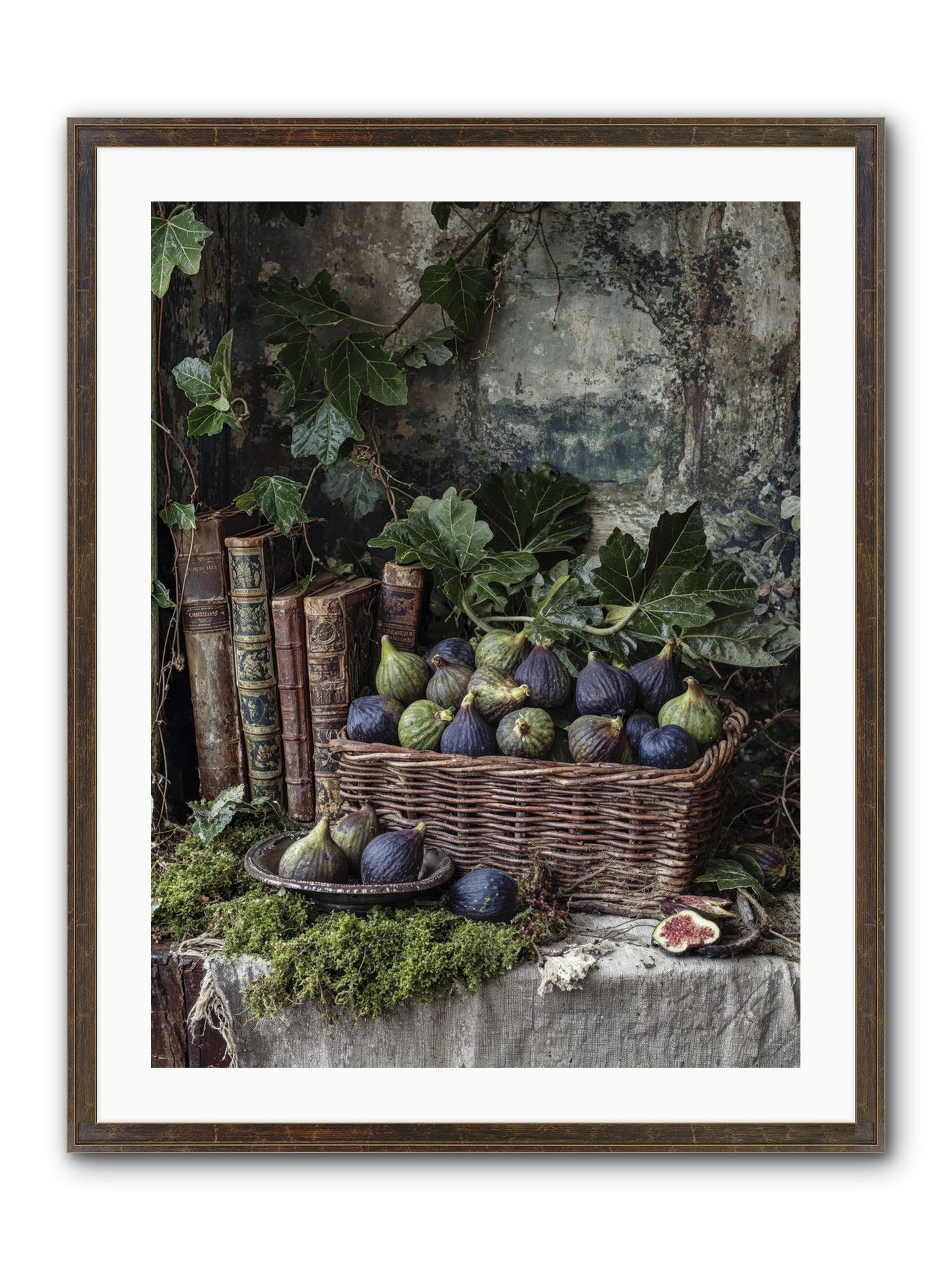 Grace Distilled Framed Print - Slimwoods Black/Gold 24x32