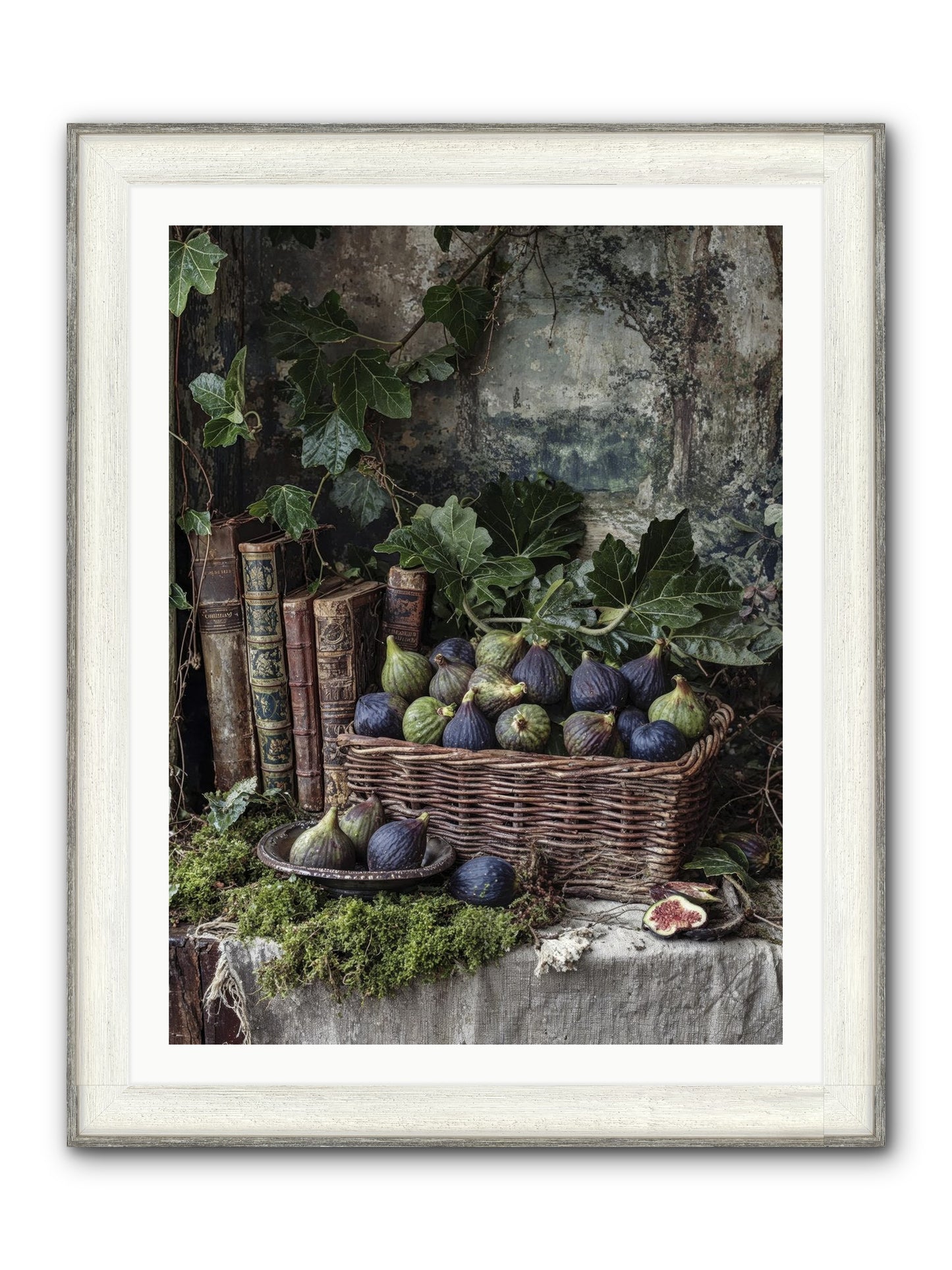 Grace Distilled Framed Print - Driftwood White 30x40