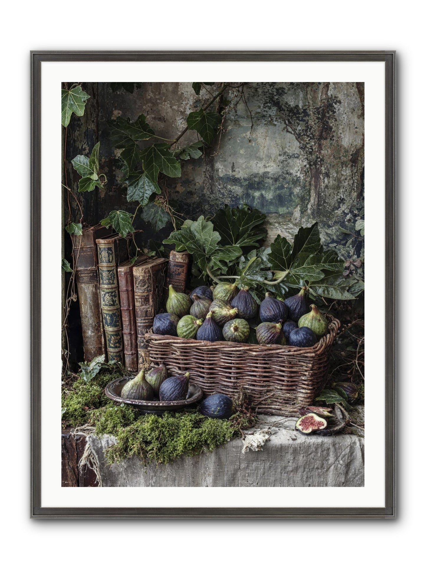 Grace Distilled Framed Print - Slimwoods Black/Silver 30x40