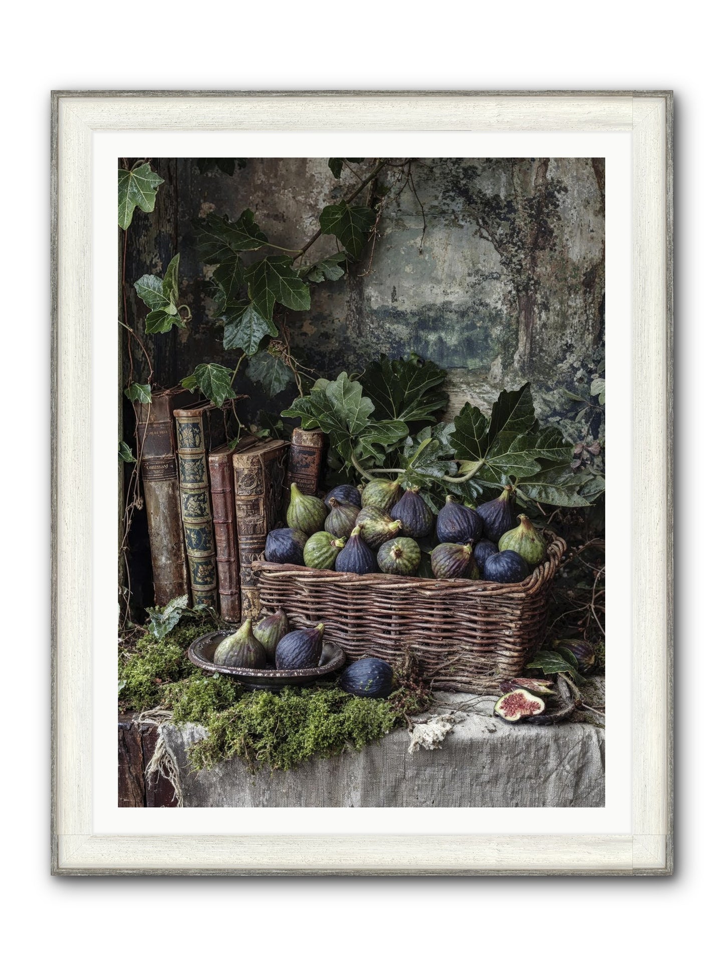 Grace Distilled Framed Print - Driftwood White 36x48