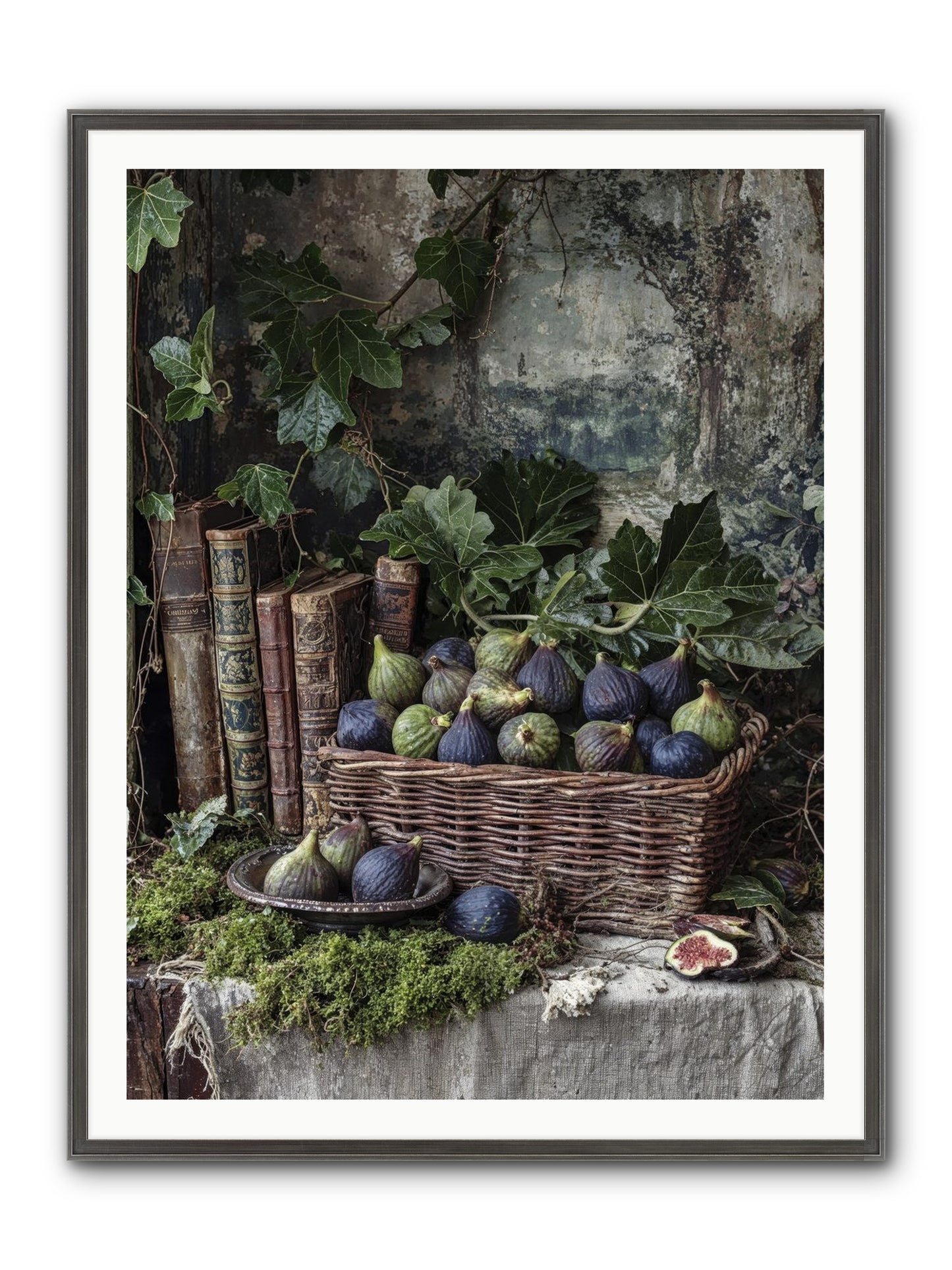Grace Distilled Framed Print - Slimwoods Black/Silver 36x48