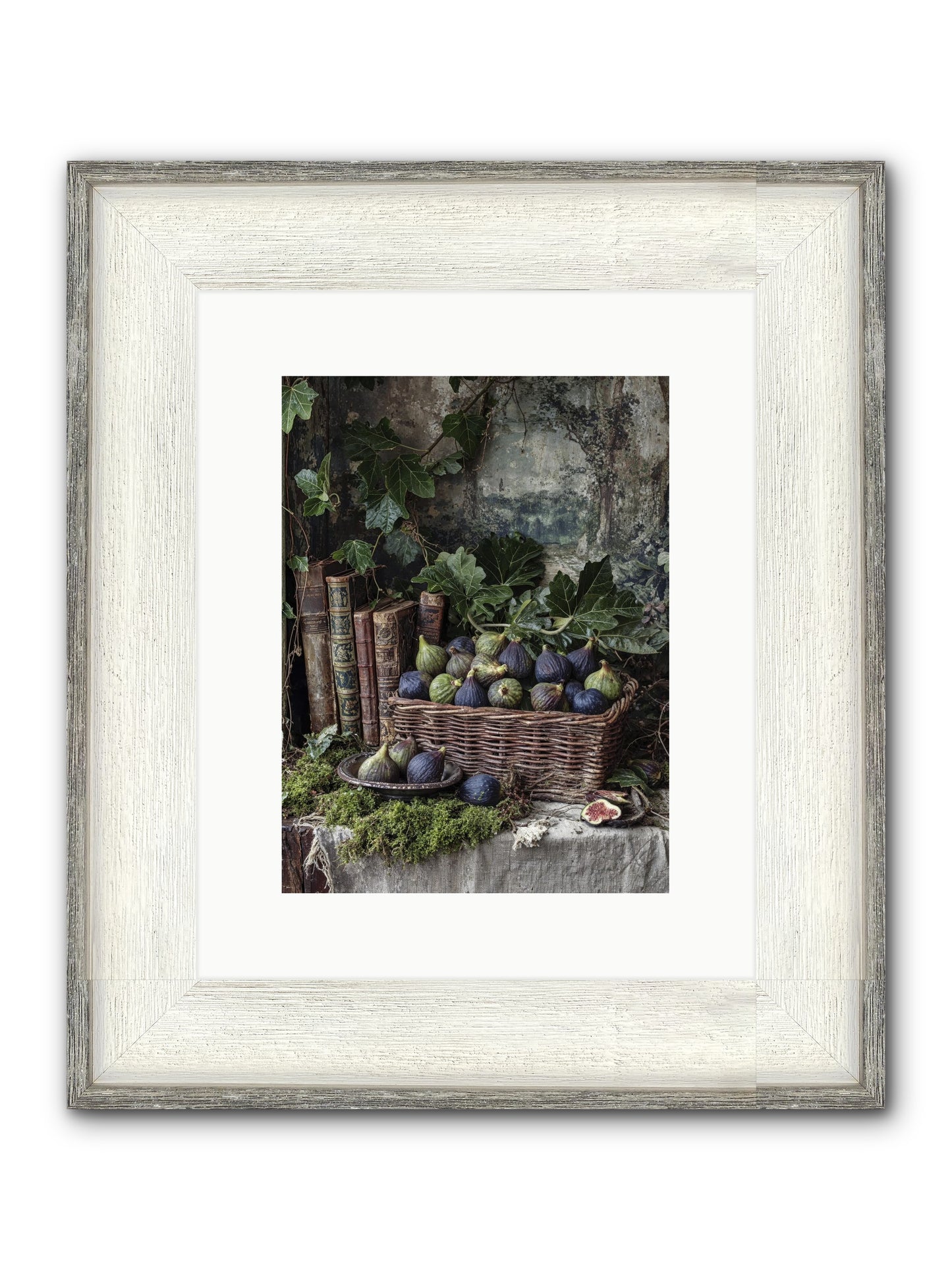 Grace Distilled Framed Print - Driftwood White 9x12