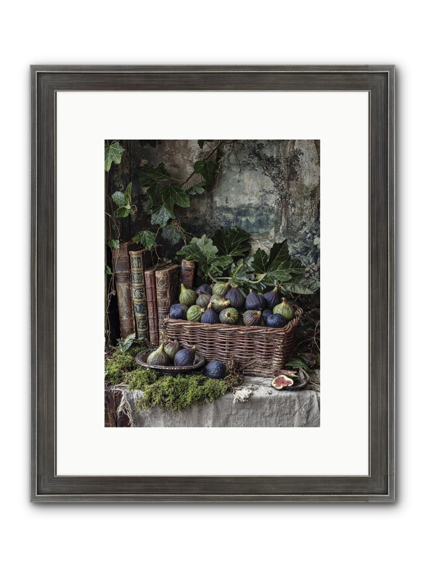 Grace Distilled Framed Print - Slimwoods Black/Silver 9x12