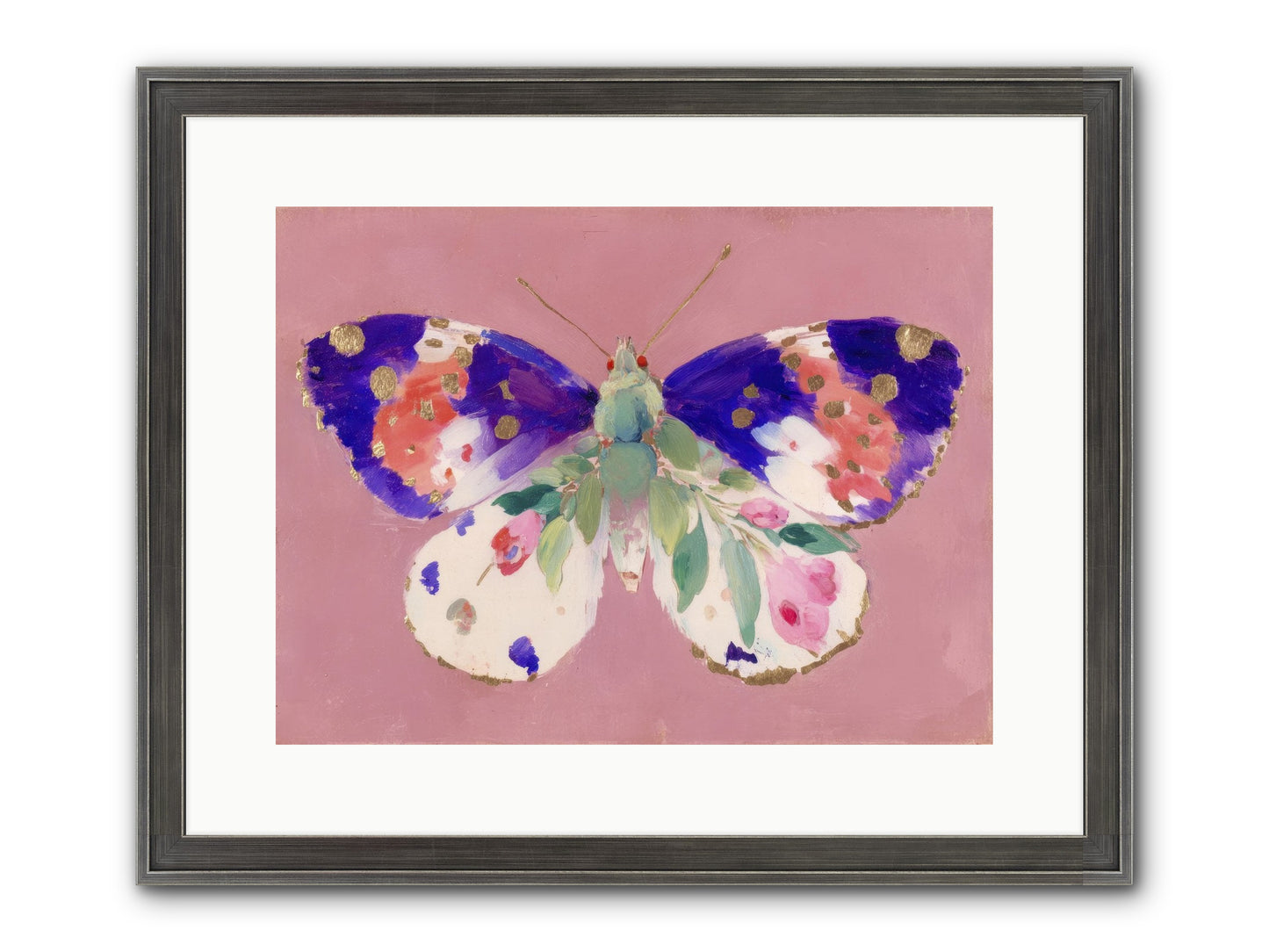 Grace Found Its Mirror Framed Print - Slimwoods Black/Silver 16x12