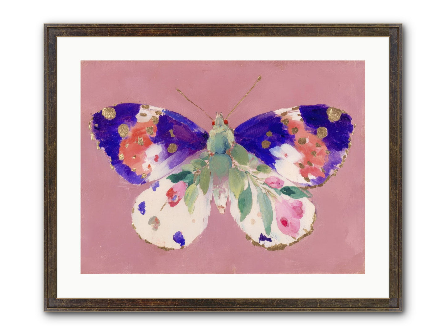 Grace Found Its Mirror Framed Print - Slimwoods Black/Gold 24x18