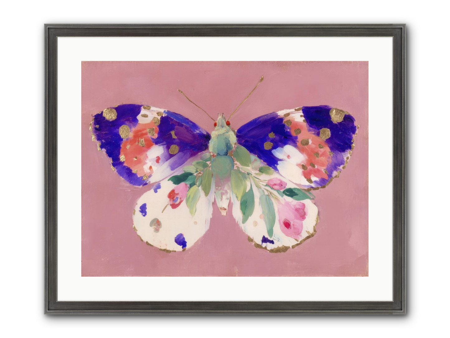Grace Found Its Mirror Framed Print - Slimwoods Black/Silver 24x18