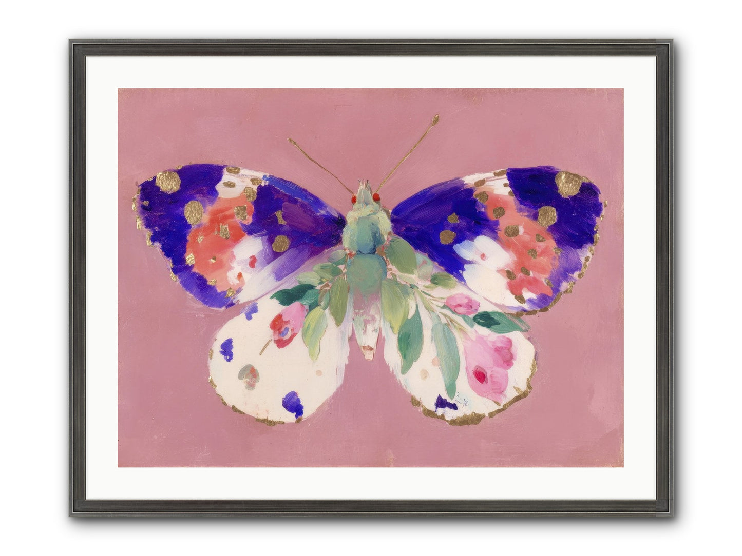 Grace Found Its Mirror Framed Print - Slimwoods Black/Silver 32x24