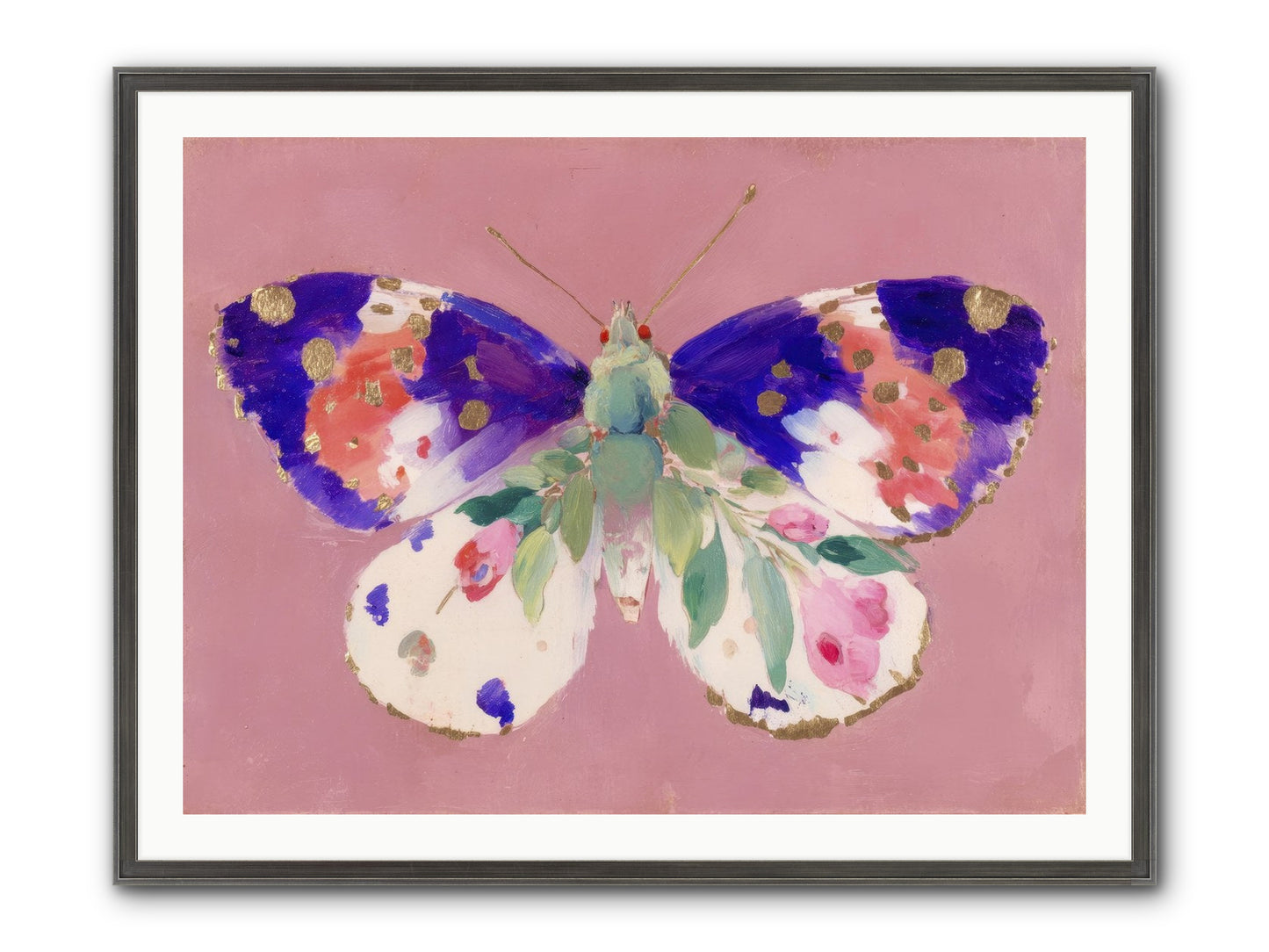 Grace Found Its Mirror Framed Print - Slimwoods Black/Silver 40x30