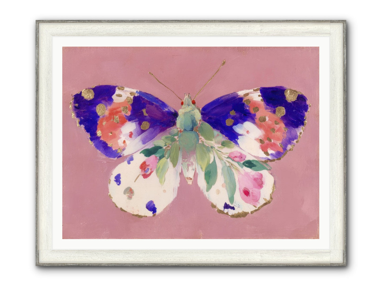Grace Found Its Mirror Framed Print - Driftwood White 48x36