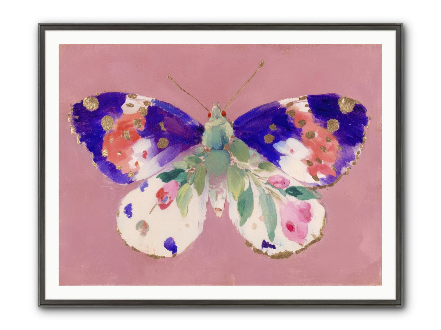 Grace Found Its Mirror Framed Print - Slimwoods Black/Silver 48x36