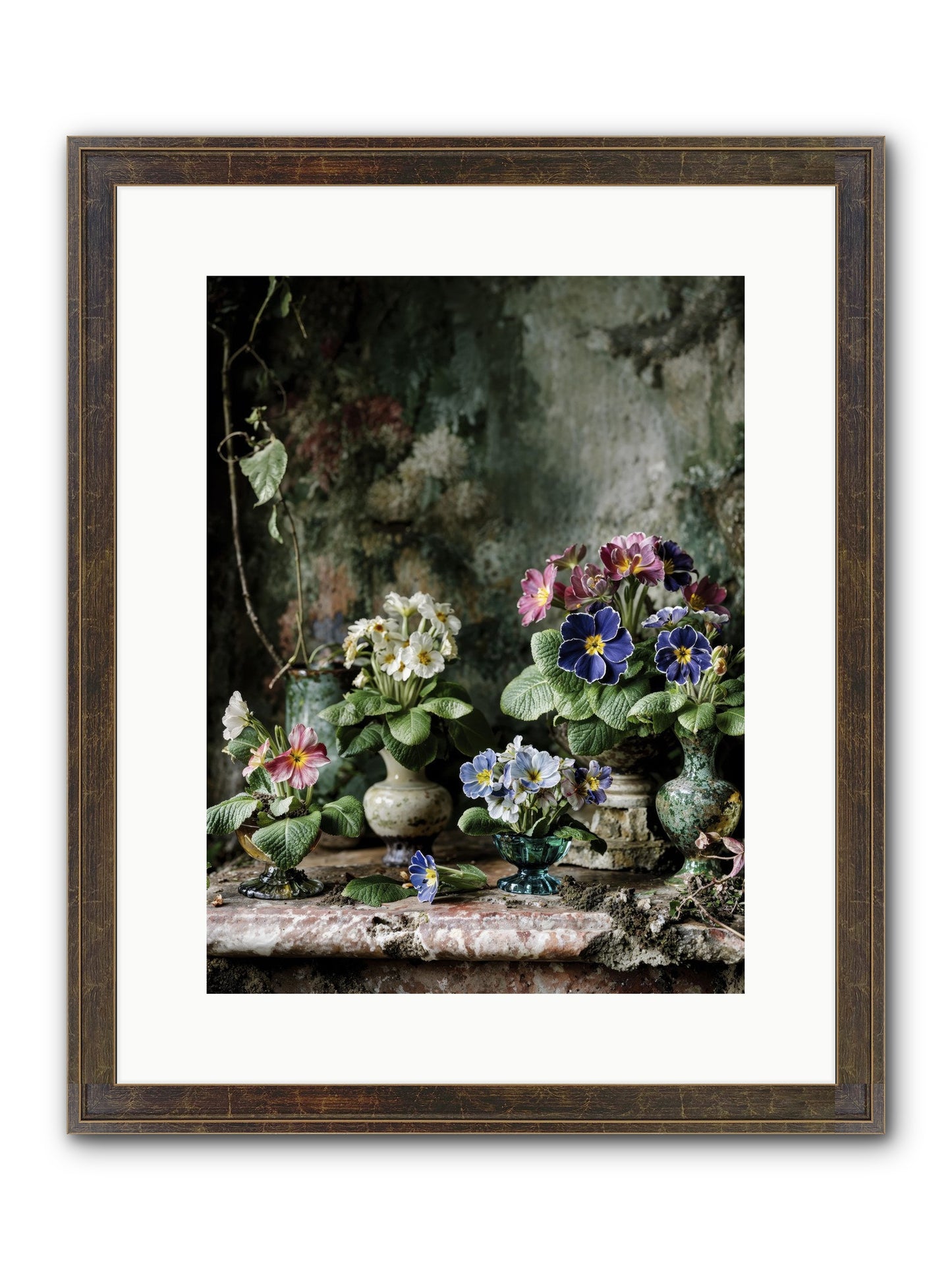 Grace Grows Here Framed Print - Slimwoods Black/Gold 12x16