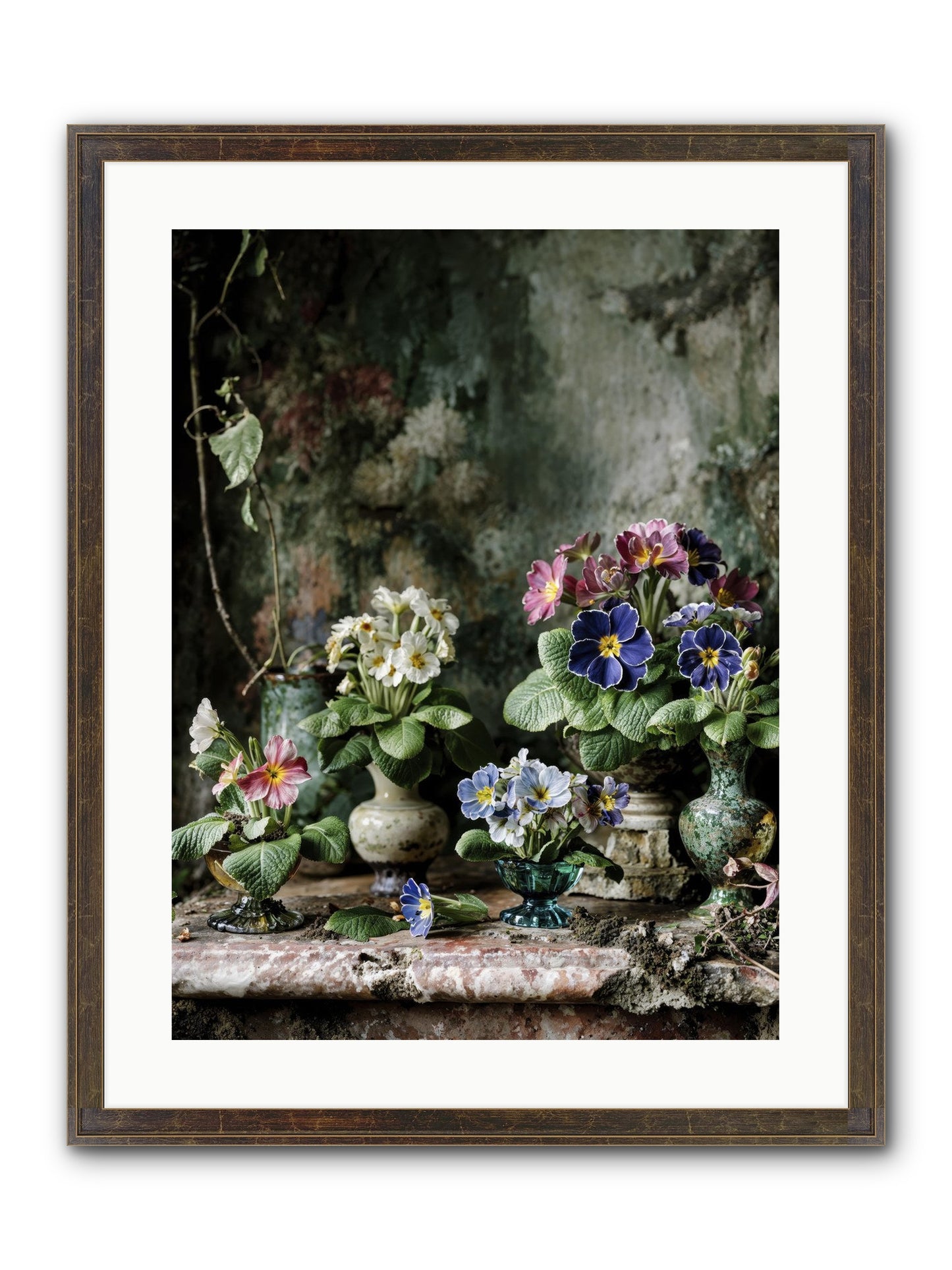 Grace Grows Here Framed Print - Slimwoods Black/Gold 18x24