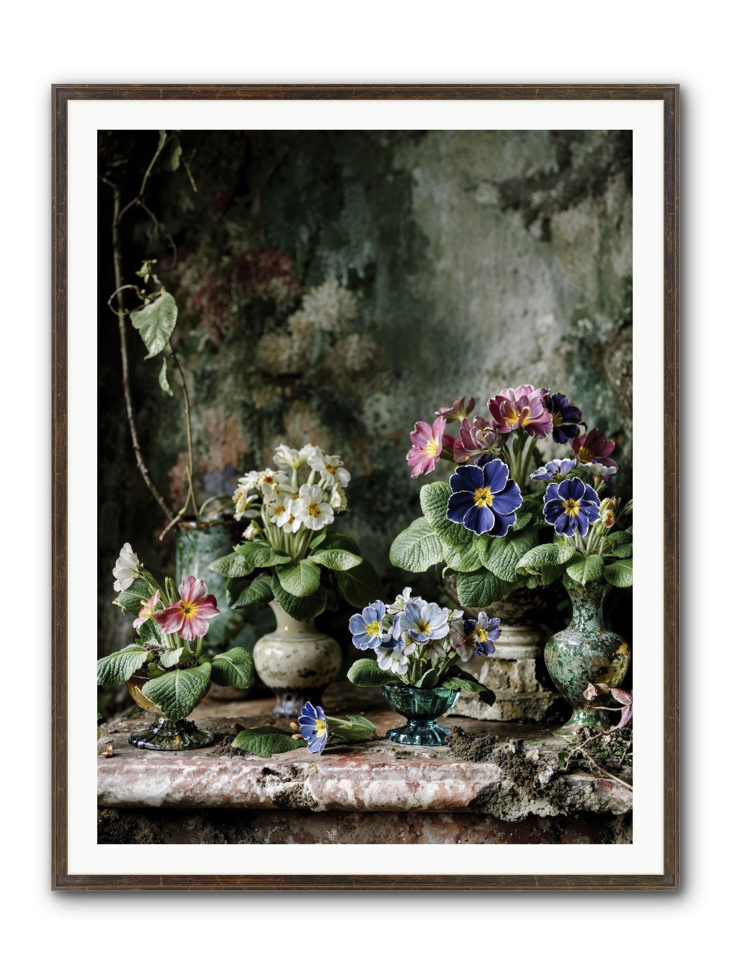 Grace Grows Here Framed Print - Slimwoods Black/Gold 36x48