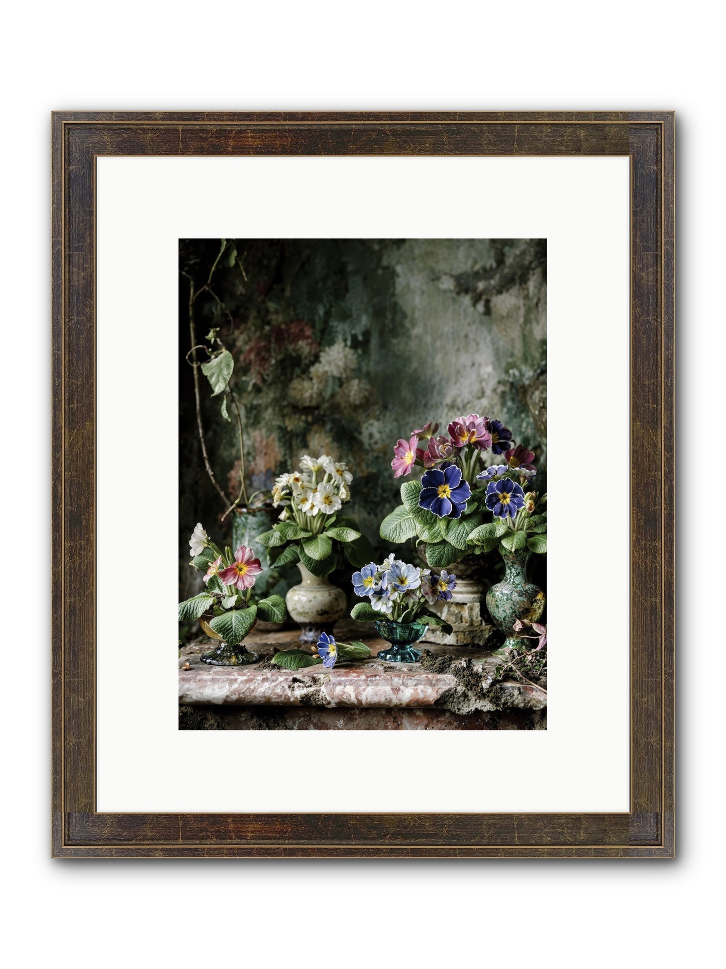 Grace Grows Here Framed Print - Slimwoods Black/Gold 9x12