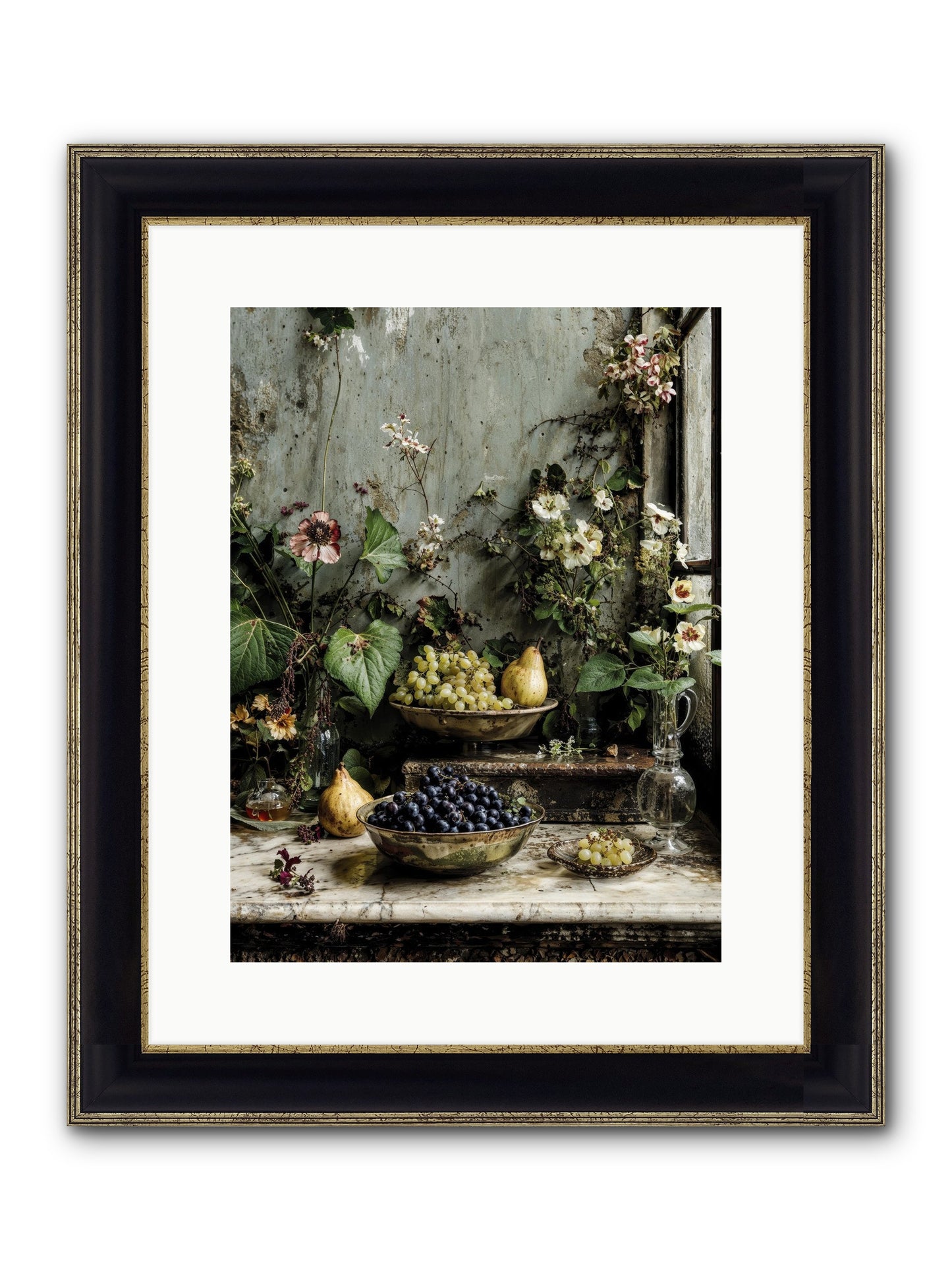 Grace Lives Askew Framed Print - Black & Gold 12x16