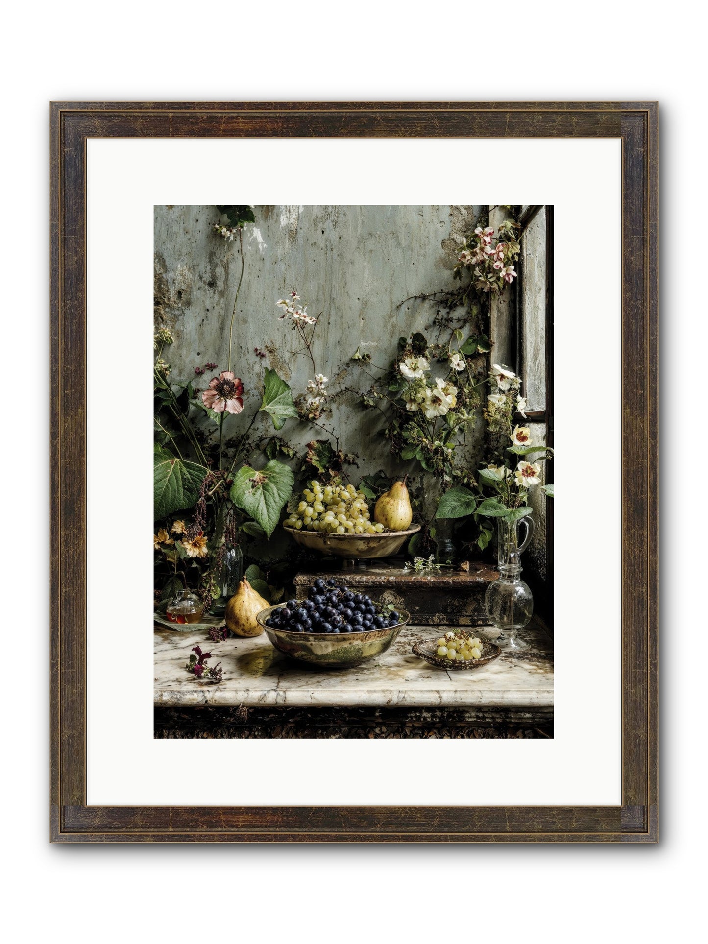 Grace Lives Askew Framed Print - Slimwoods Black/Gold 12x16