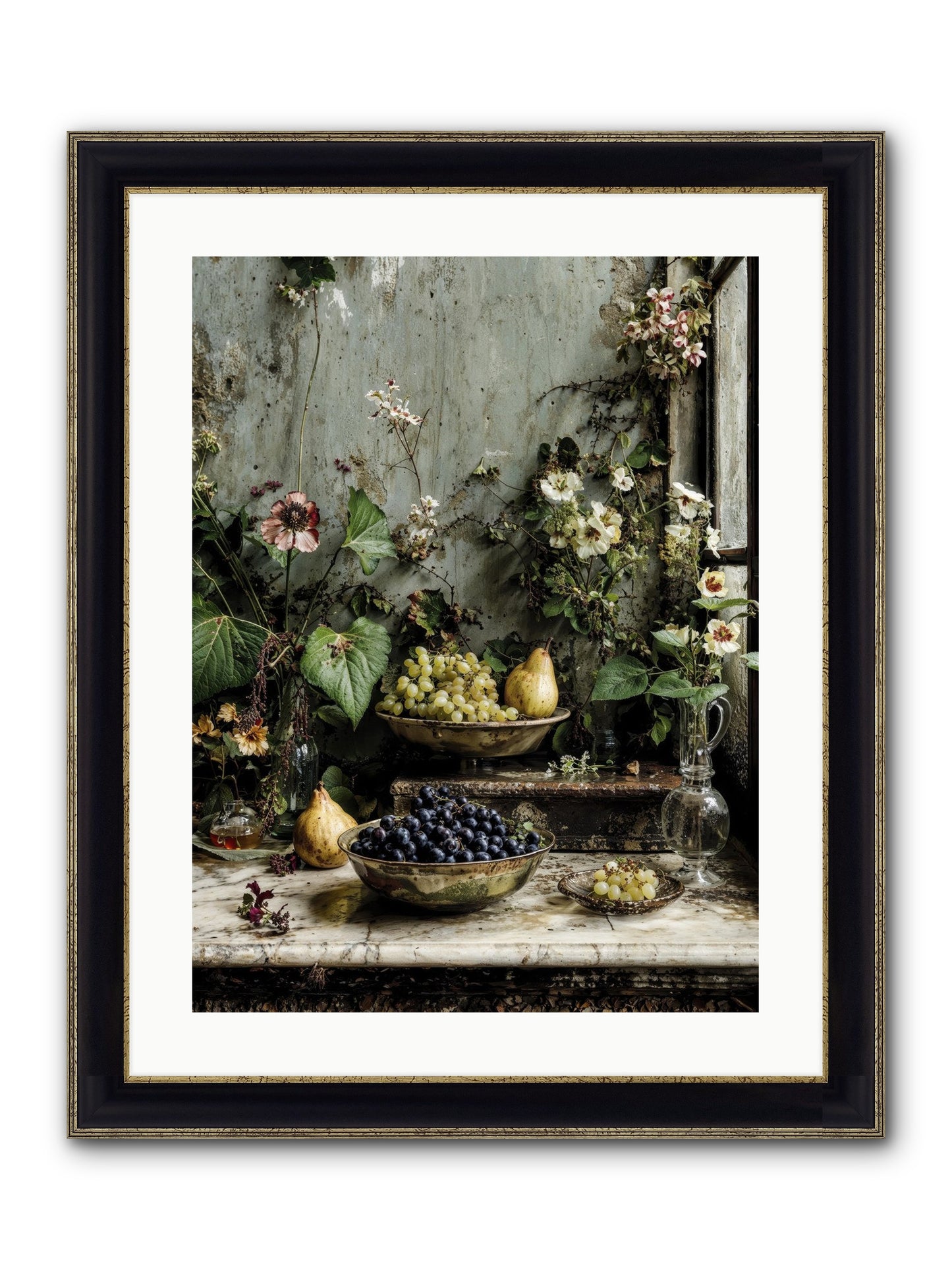 Grace Lives Askew Framed Print - Black & Gold 18x24