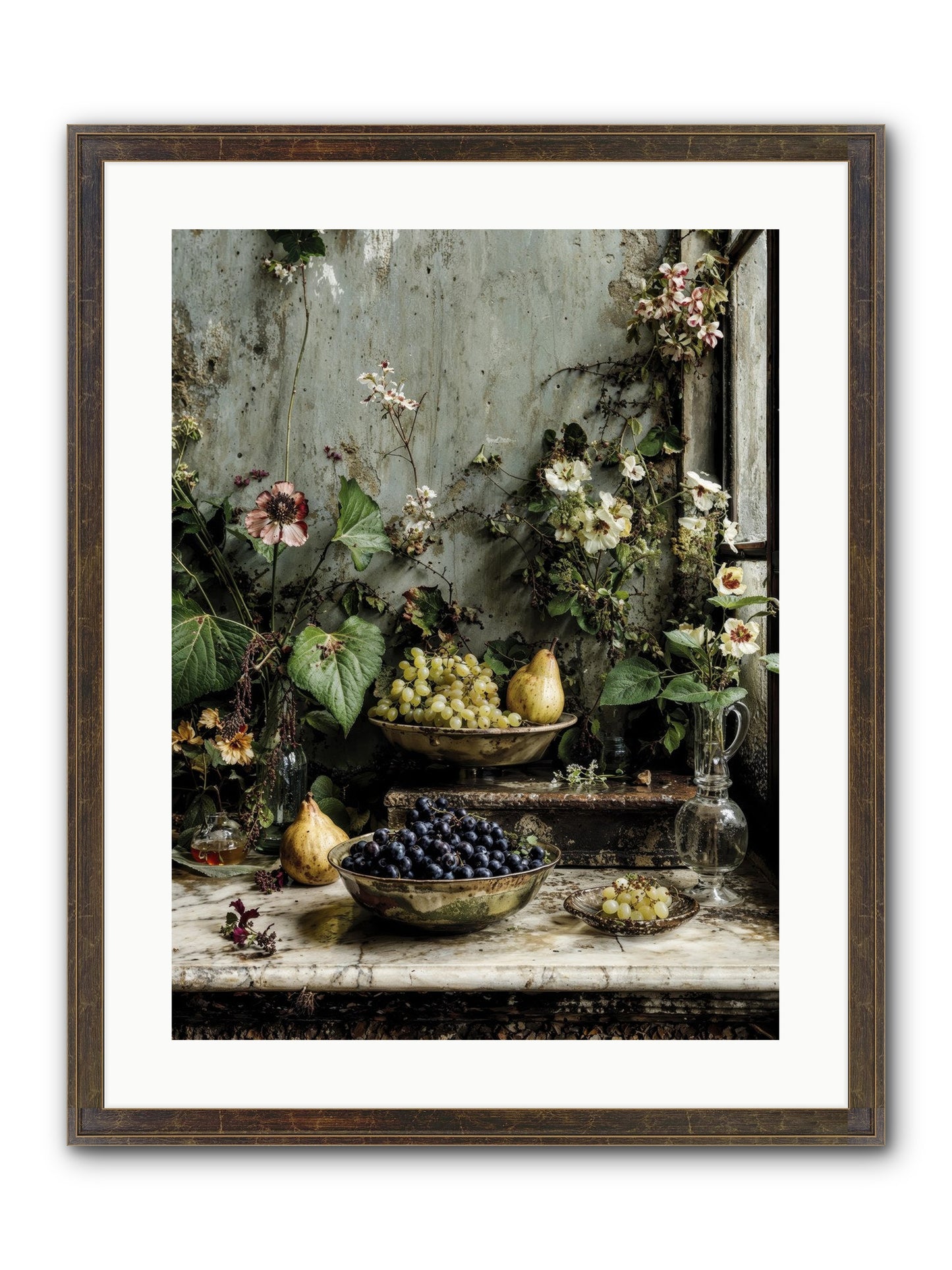 Grace Lives Askew Framed Print - Slimwoods Black/Gold 18x24