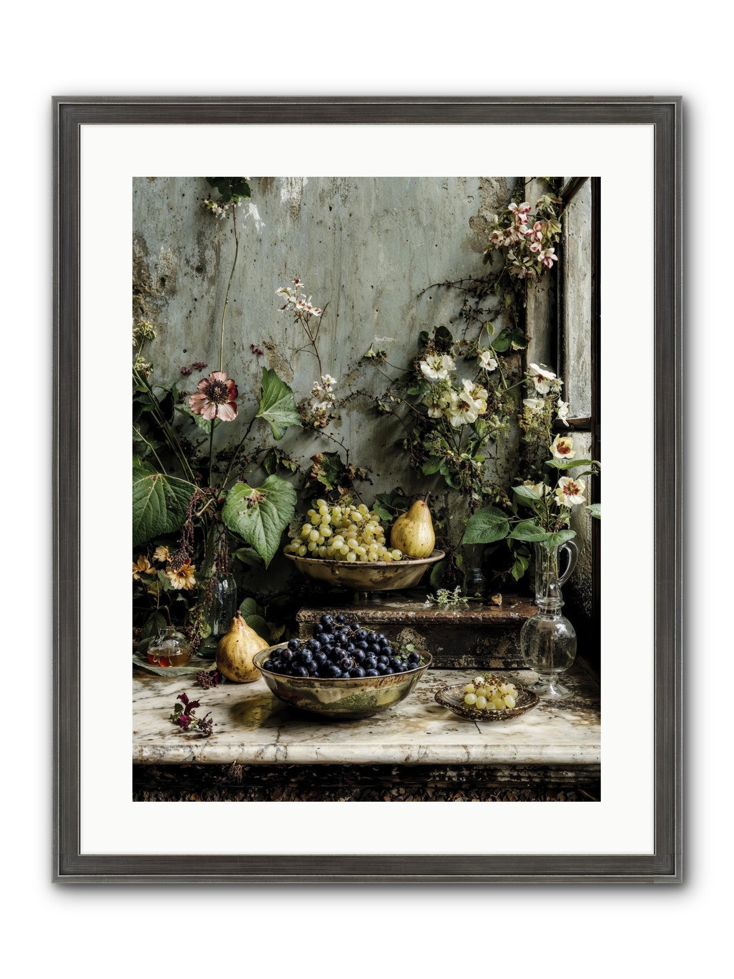Grace Lives Askew Framed Print - Slimwoods Black/Silver 18x24