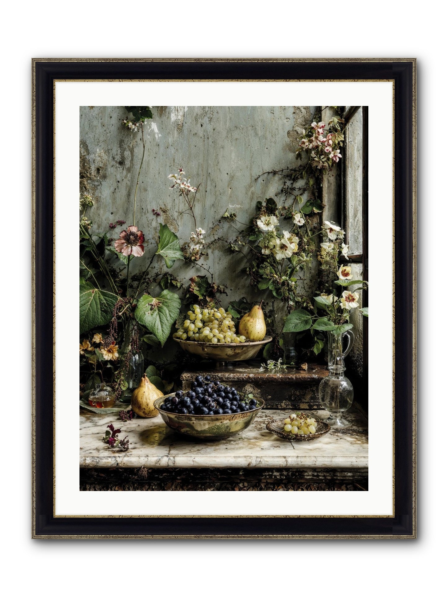 Grace Lives Askew Framed Print - Black & Gold 24x32