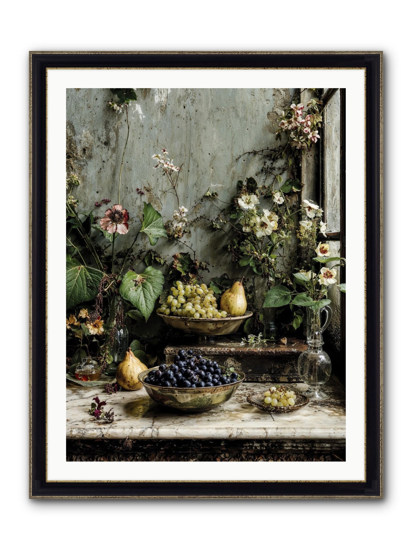 Grace Lives Askew Framed Print - Black & Gold 30x40