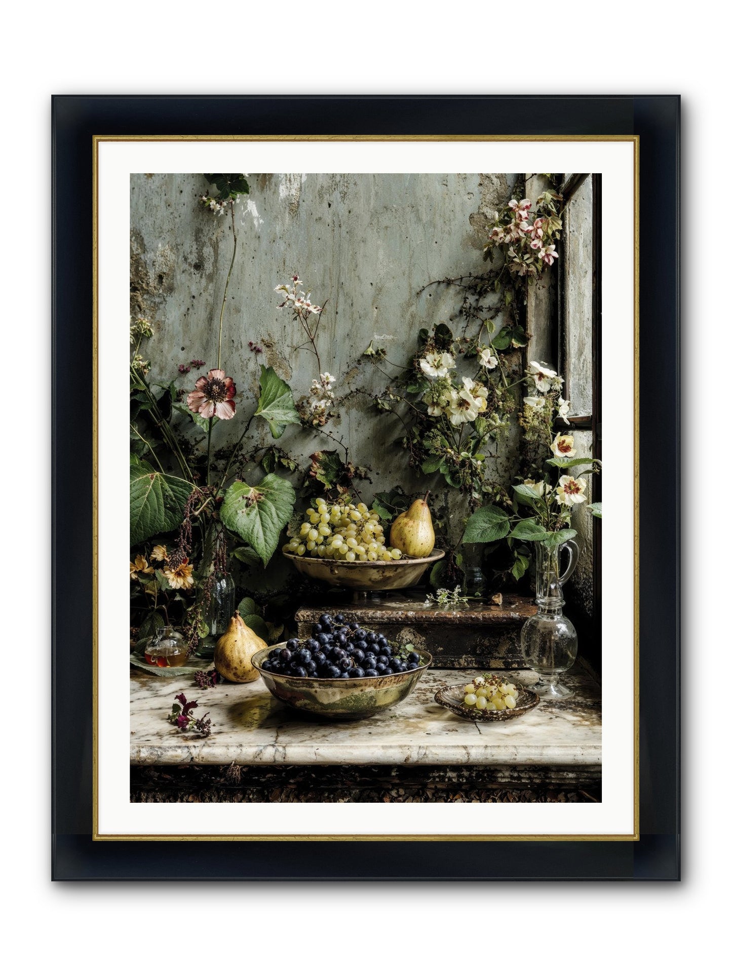 Grace Lives Askew Framed Print - Wide Black w/Gold 30x40