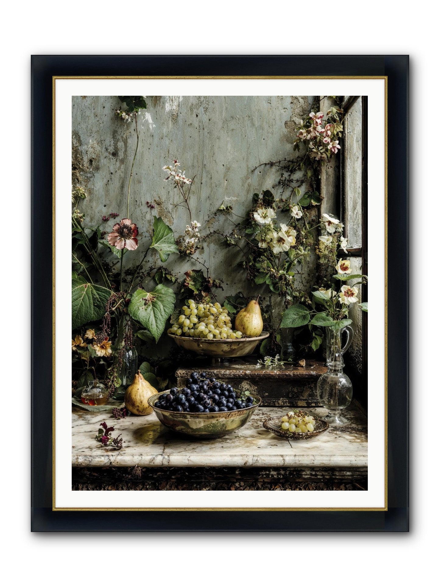 Grace Lives Askew Framed Print - Wide Black w/Gold 36x48