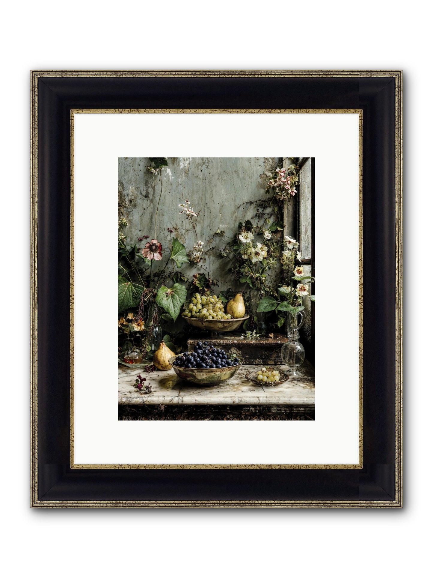 Grace Lives Askew Framed Print - Black & Gold 9x12