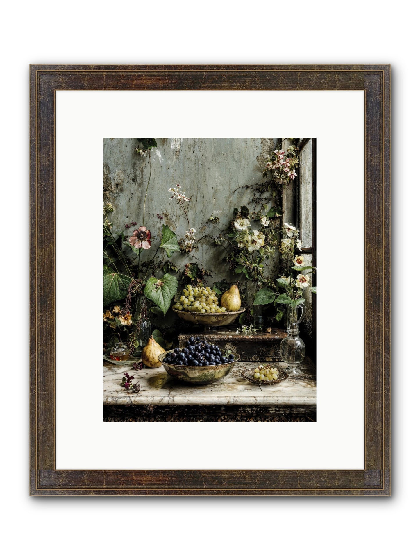 Grace Lives Askew Framed Print - Slimwoods Black/Gold 9x12