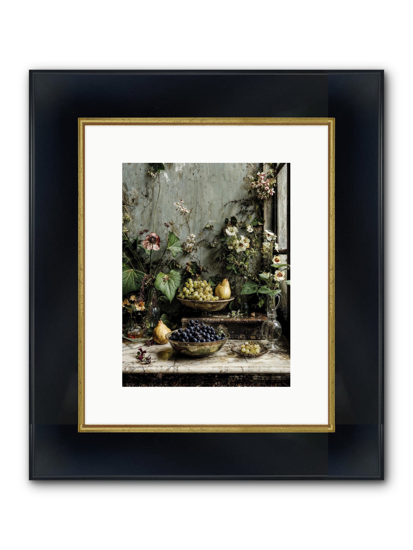 Grace Lives Askew Framed Print - Wide Black w/Gold 9x12