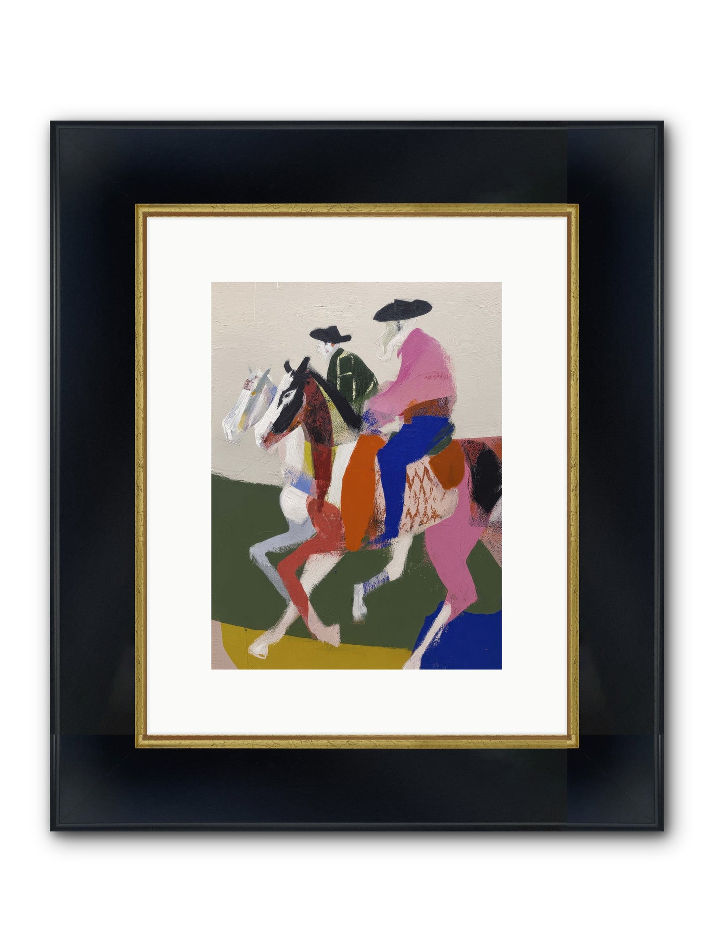Grace Under Grit Framed Print - Wide Black w/Gold 9x12
