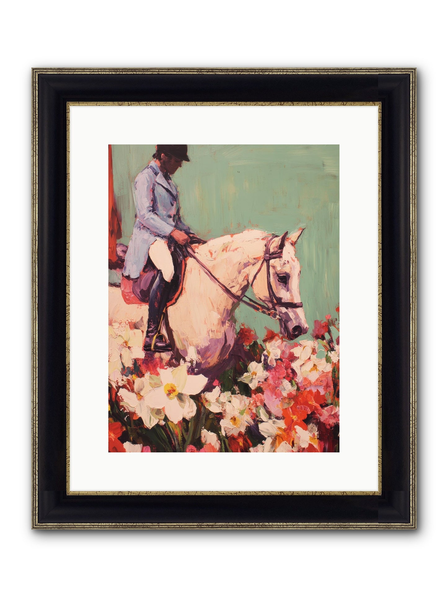 Graceful Biography Framed Print - Black & Gold 12x16