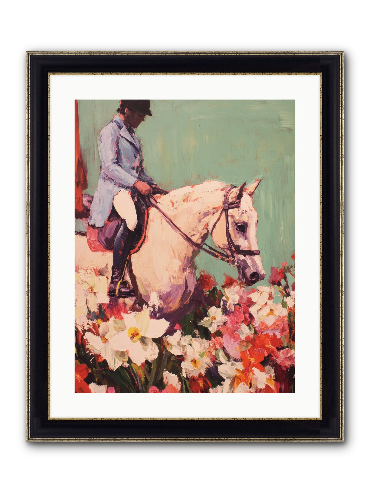 Graceful Biography Framed Print - Black & Gold 18x24