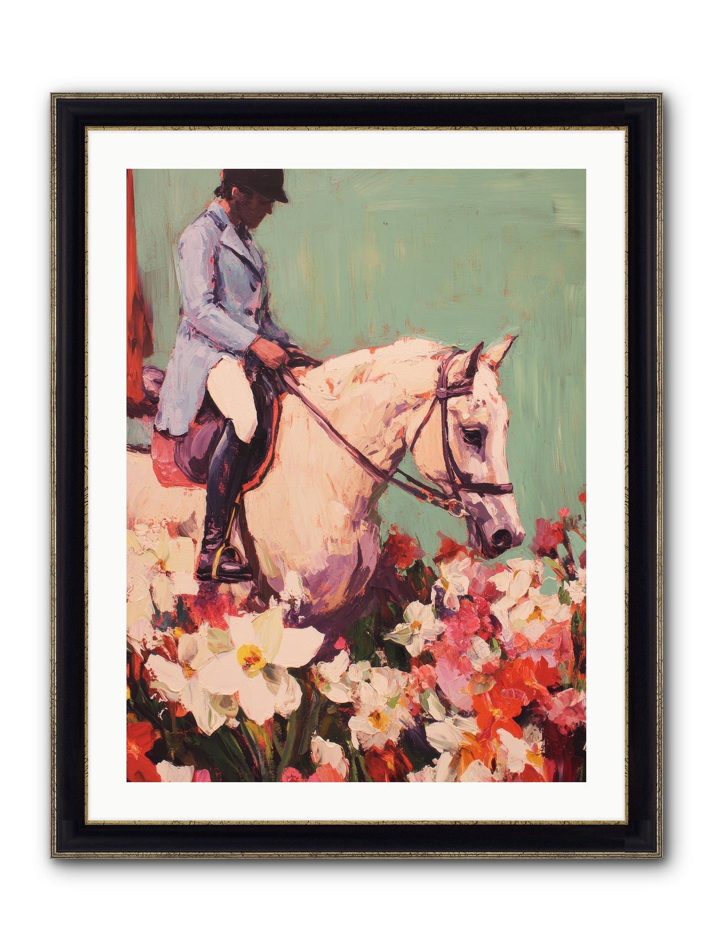 Graceful Biography Framed Print - Black & Gold 24x32