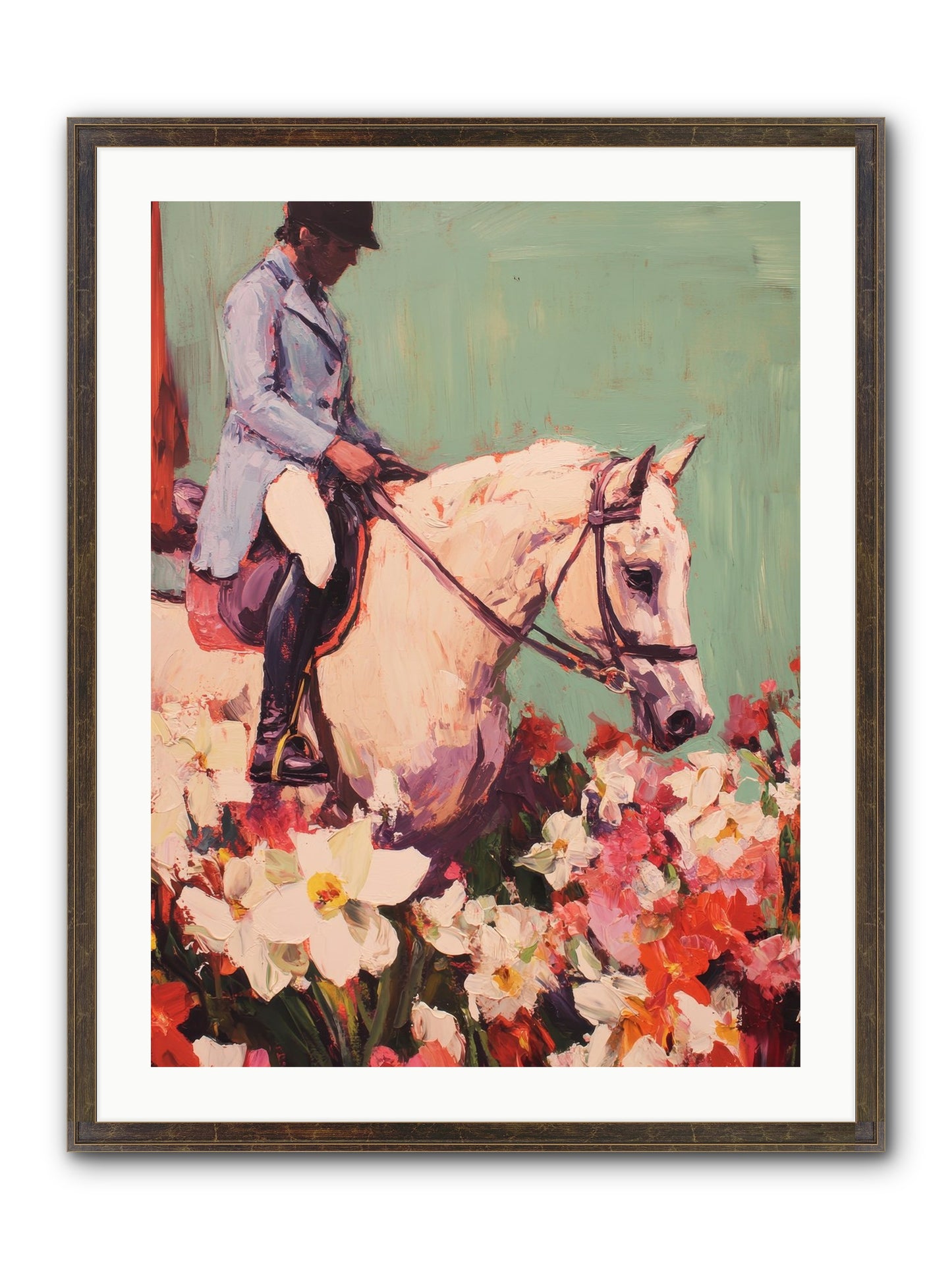 Graceful Biography Framed Print - Slimwoods Black/Gold 24x32