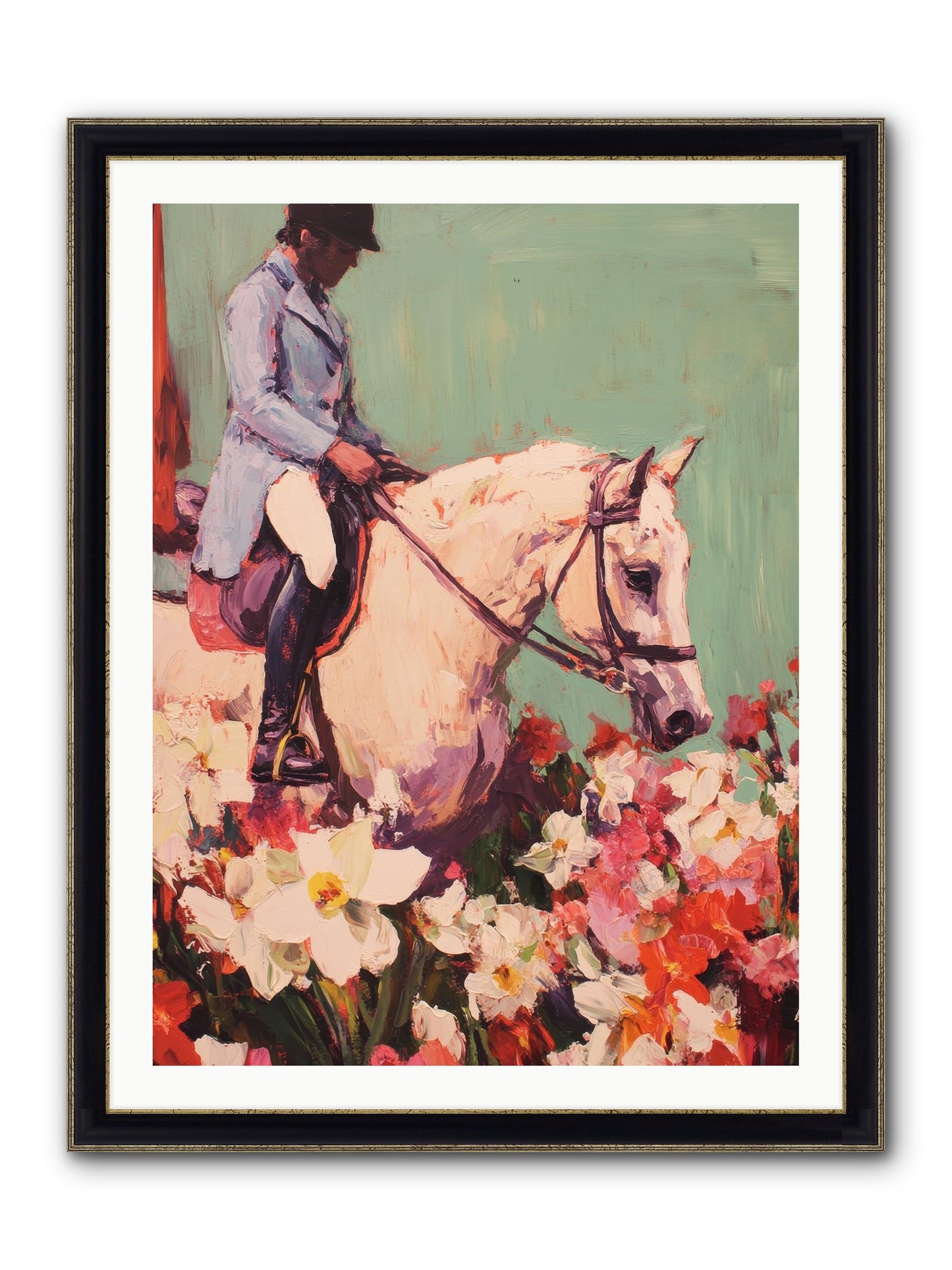 Graceful Biography Framed Print - Black & Gold 30x40
