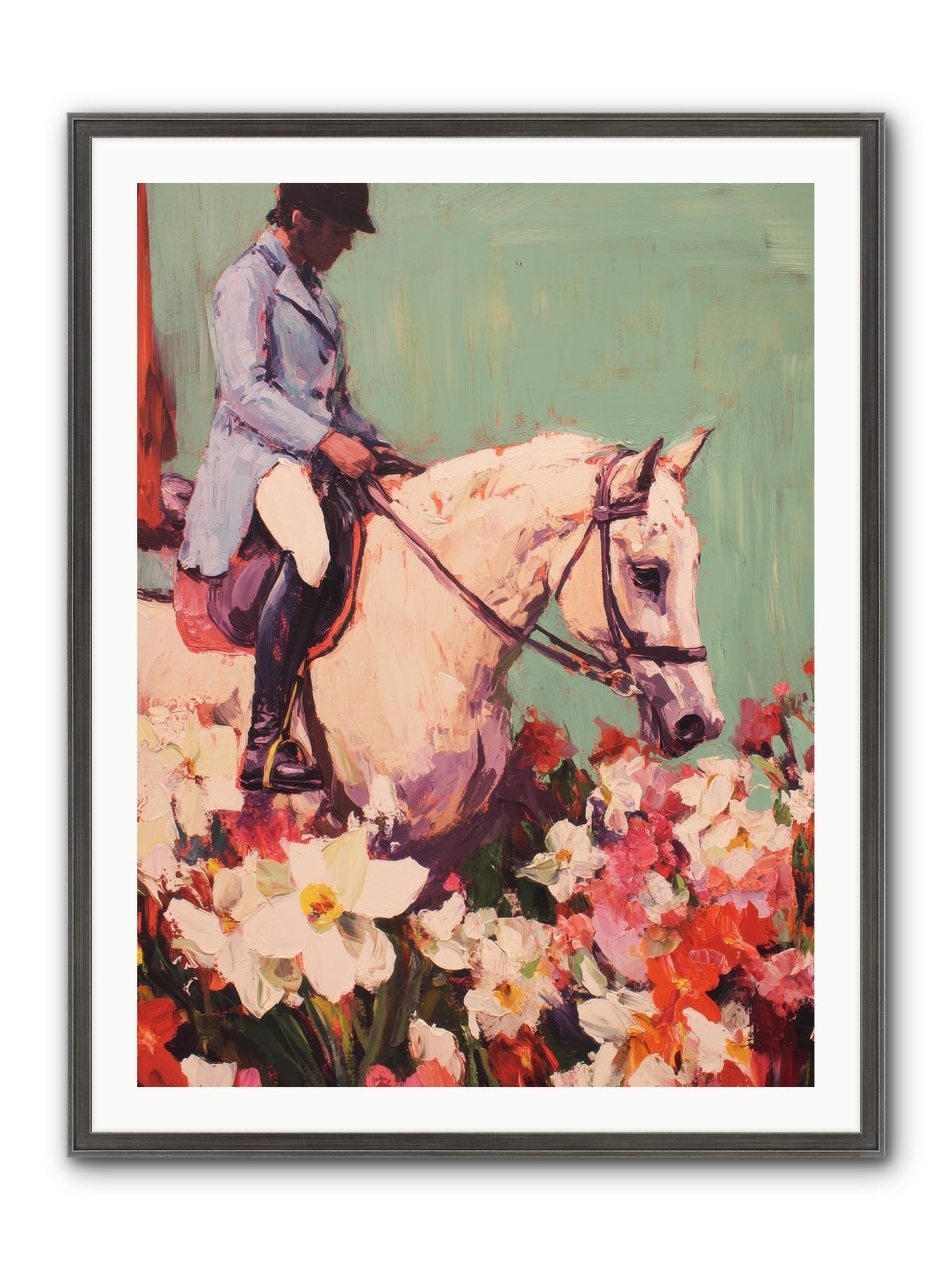 Graceful Biography Framed Print - Slimwoods Black/Silver 30x40