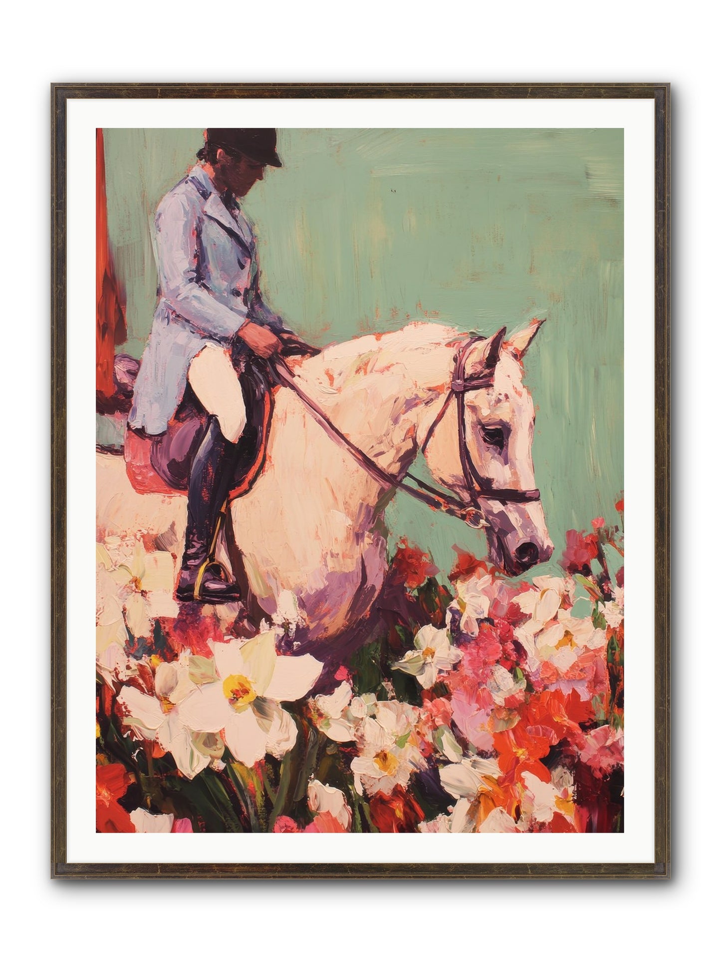 Graceful Biography Framed Print - Slimwoods Black/Gold 36x48