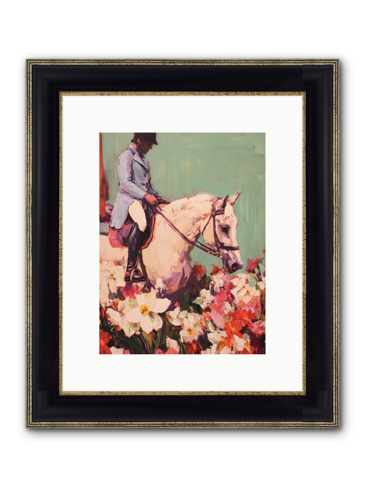 Graceful Biography Framed Print - Black & Gold 9x12