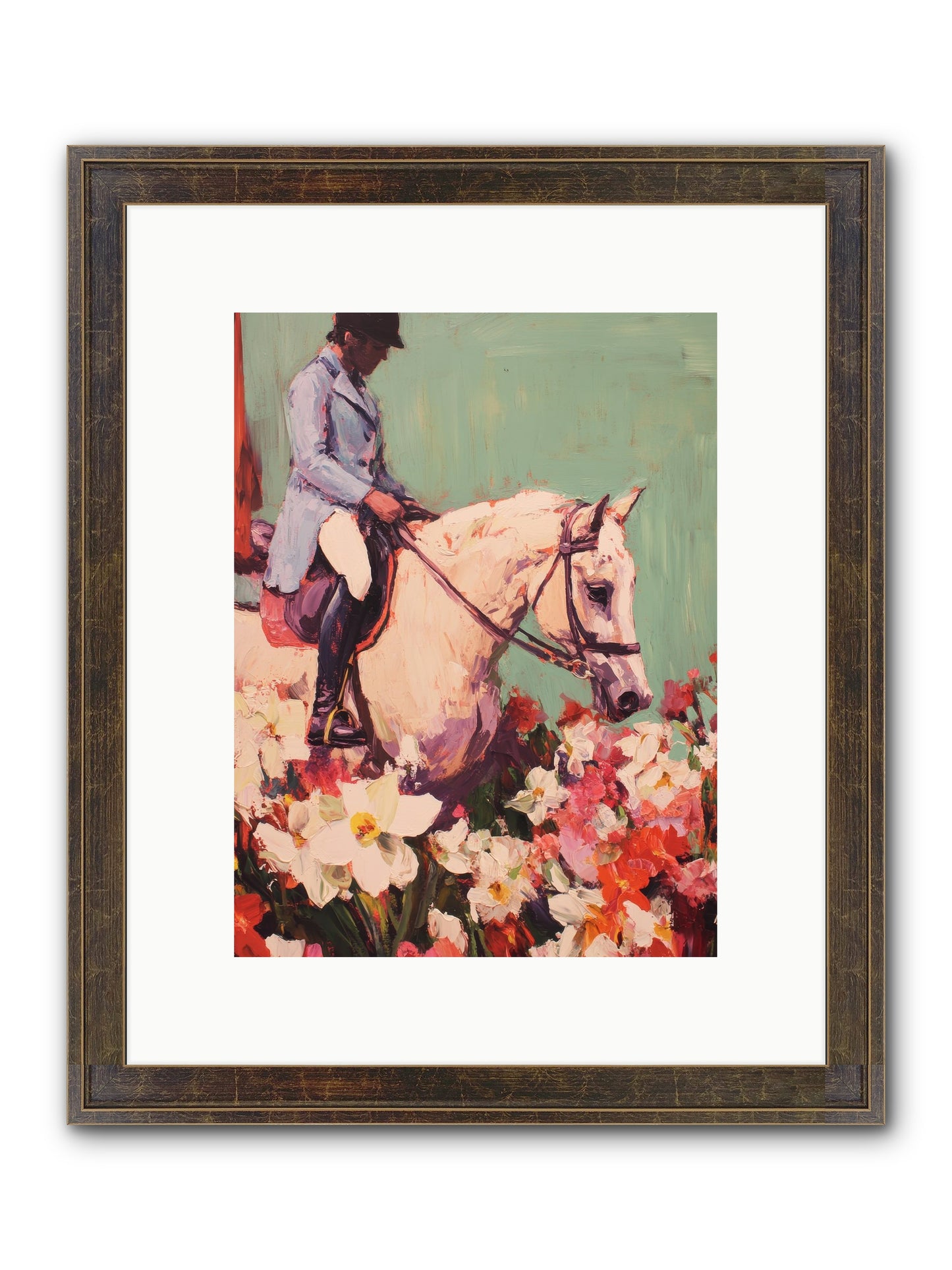 Graceful Biography Framed Print - Slimwoods Black/Gold 9x12