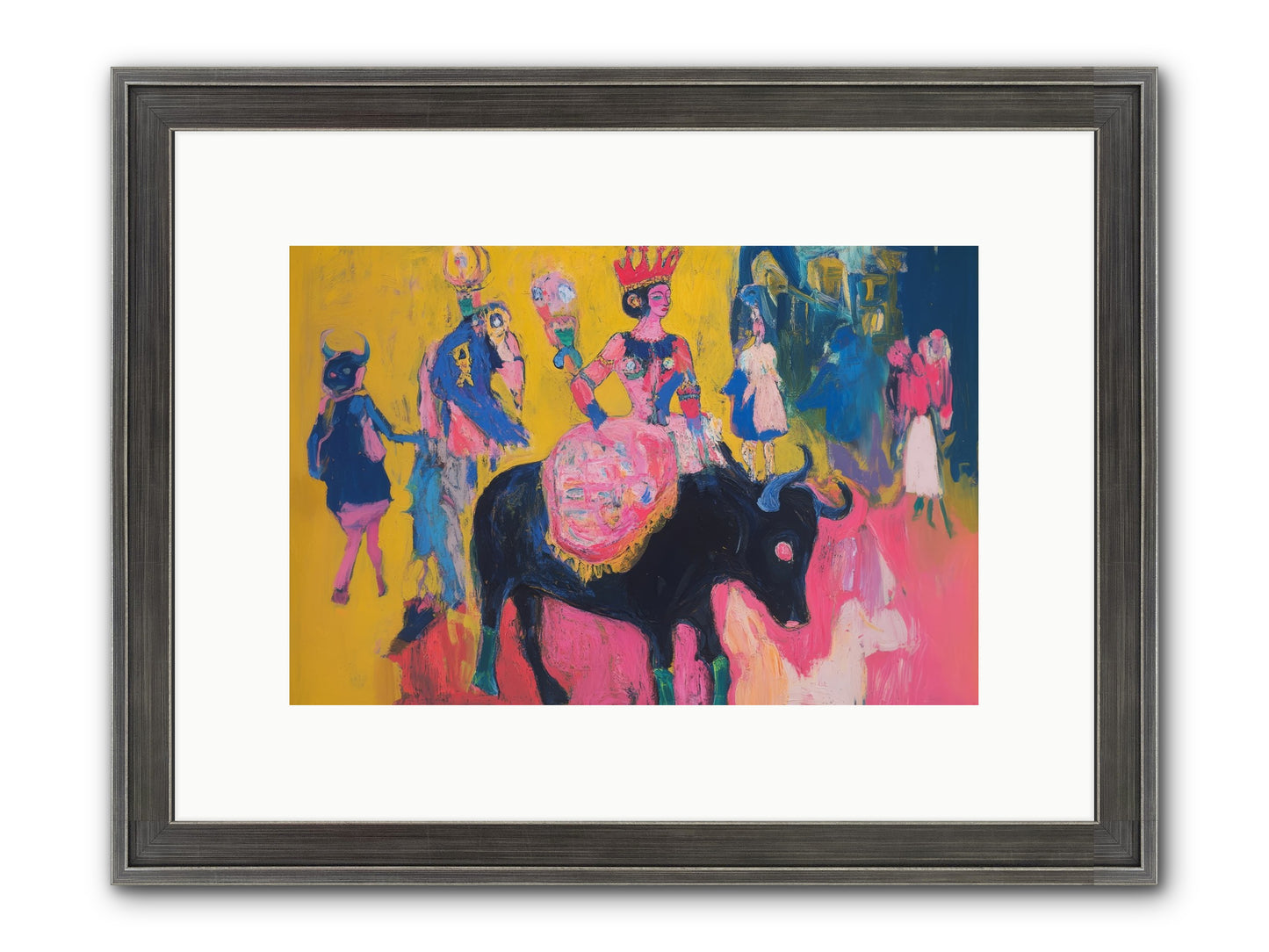 Grand Carnival Hour Framed Print - Slimwoods Black/Silver 12x8