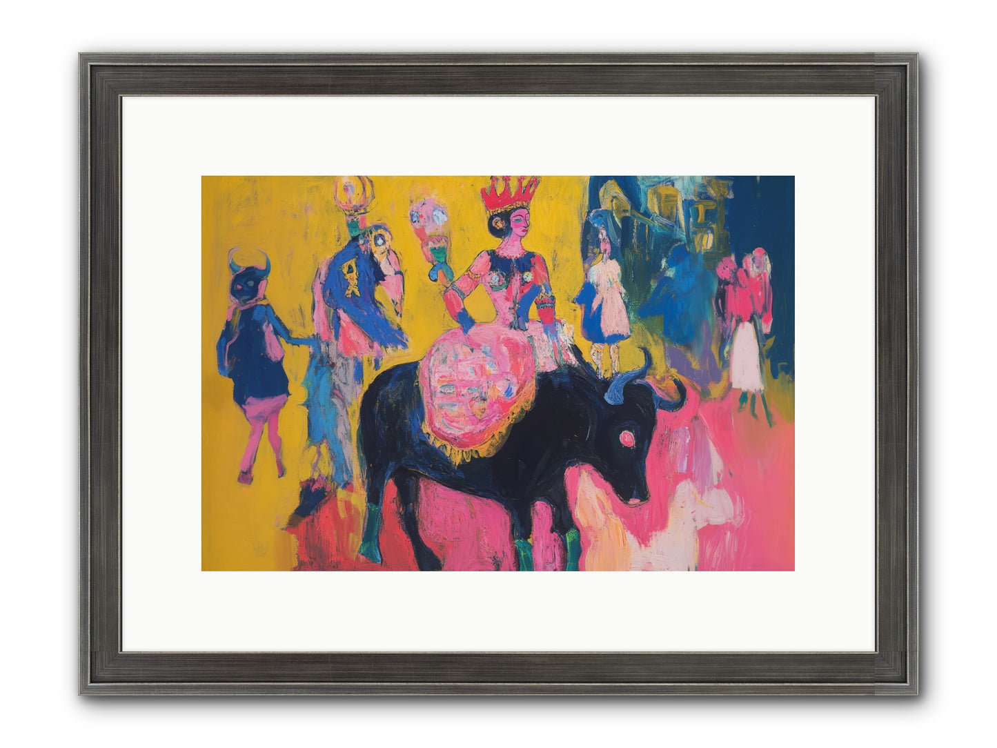 Grand Carnival Hour Framed Print - Slimwoods Black/Silver 15x10