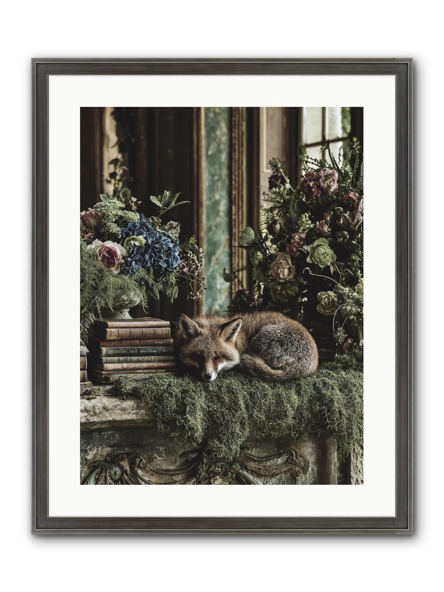 Grasshopper Framed Print - Slimwoods Black/Silver 18x24