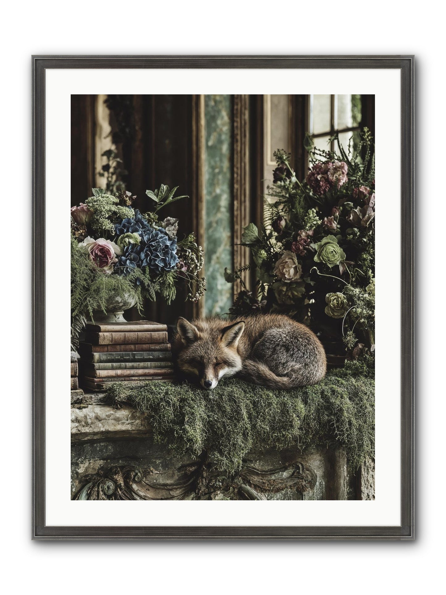 Grasshopper Framed Print - Slimwoods Black/Silver 24x32