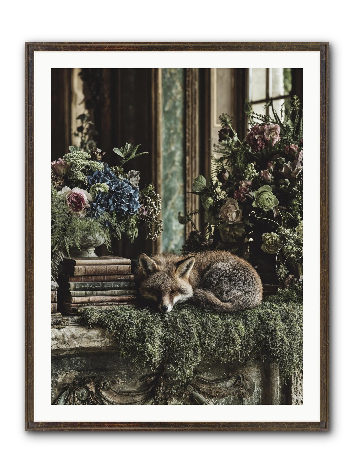 Grasshopper Framed Print - Slimwoods Black/Gold 30x40
