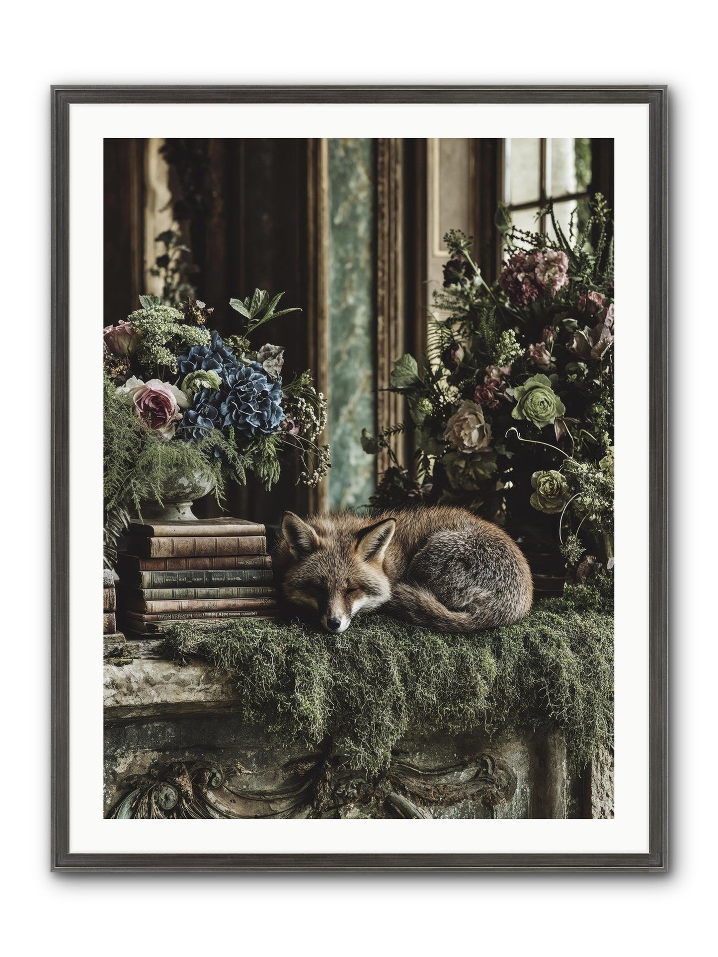 Grasshopper Framed Print - Slimwoods Black/Silver 30x40