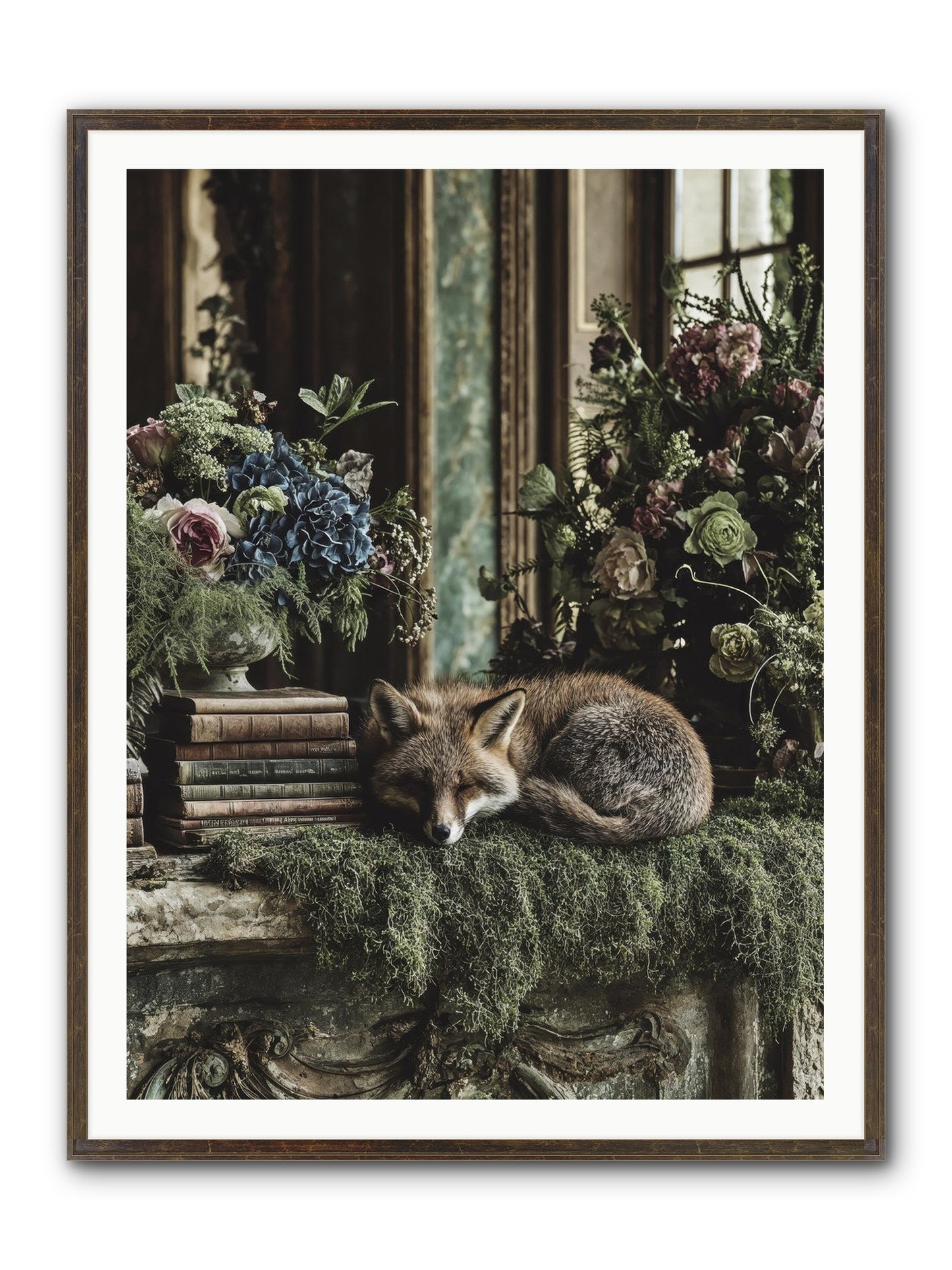 Grasshopper Framed Print - Slimwoods Black/Gold 36x48